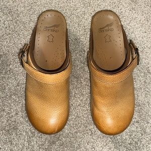 Dansko Brown Leather Clog mules